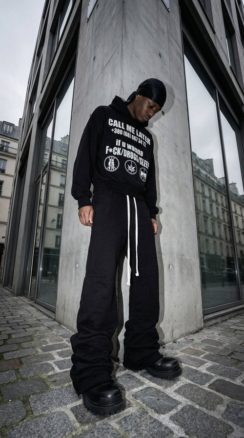 FLARED SWEATPANTS