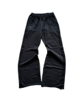 FLARED  SWEATPANTS TEXTURED SEAMS