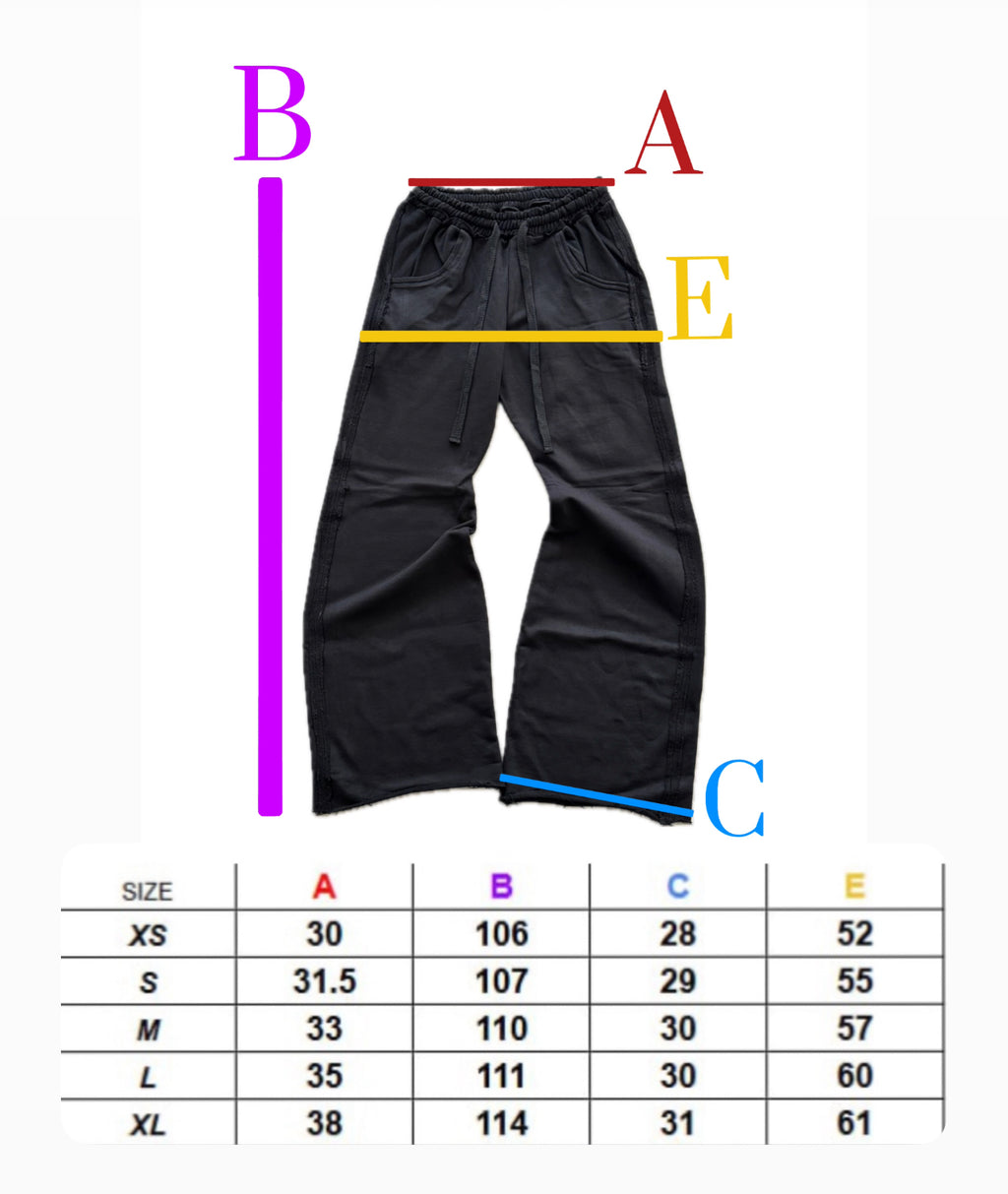 FLARED  SWEATPANTS TEXTURED SEAMS