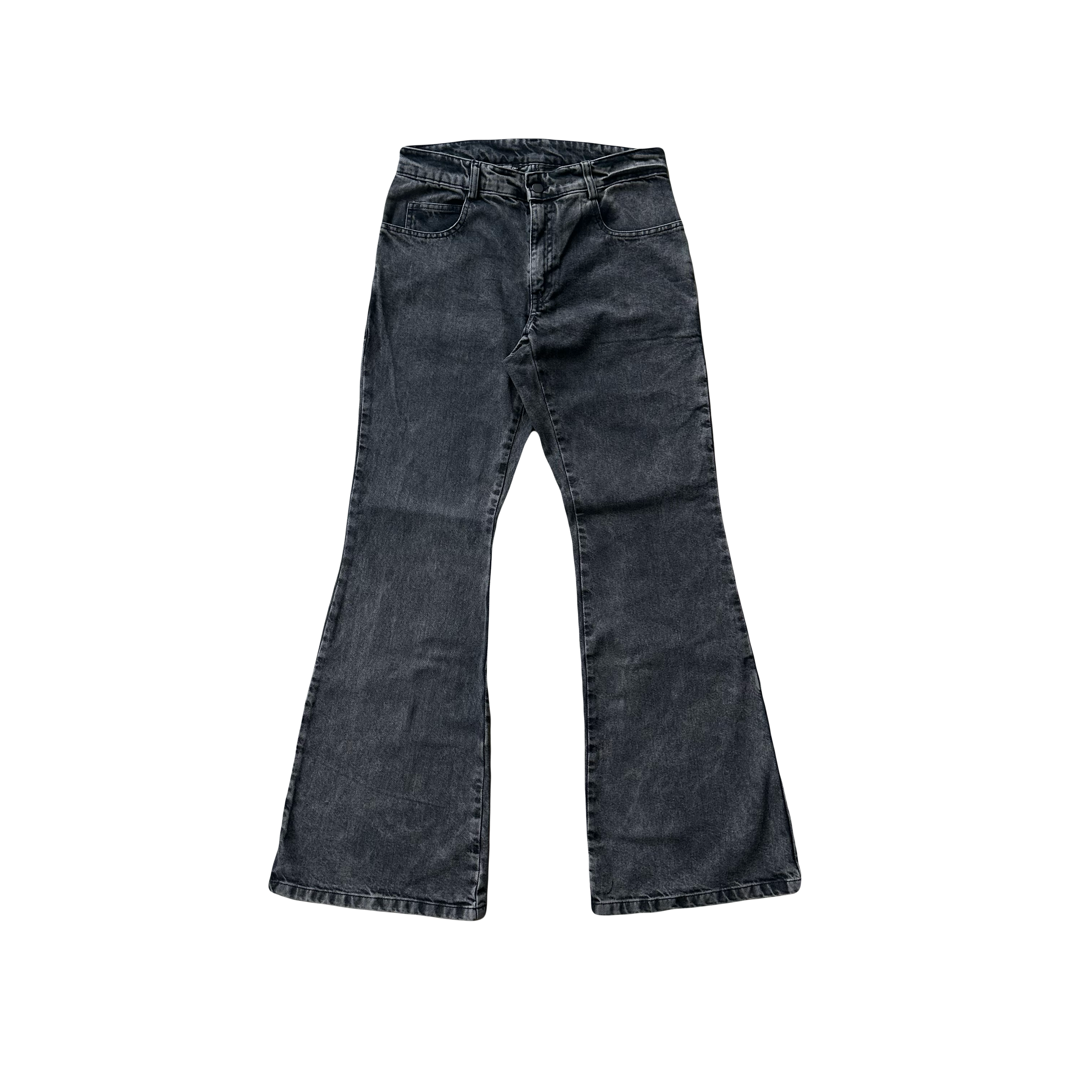 FLARED GREY JEANS