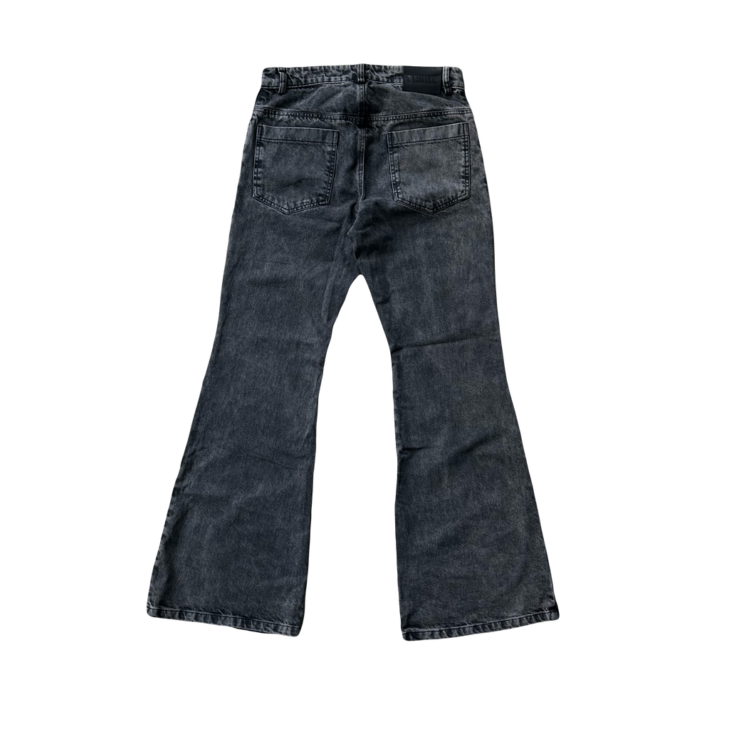 FLARED GREY JEANS