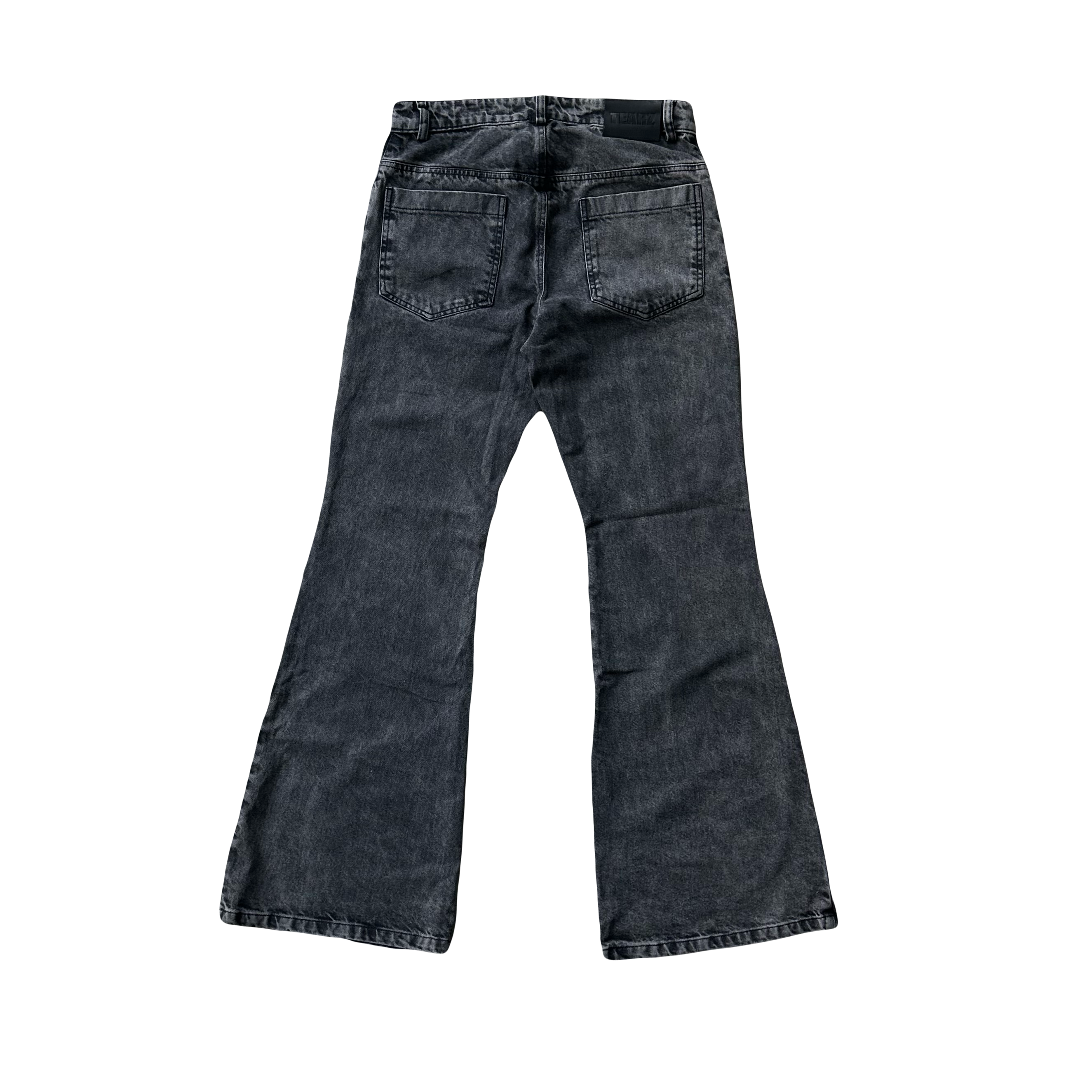 FLARED GREY JEANS
